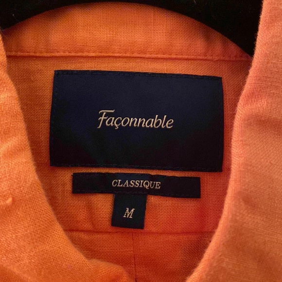 Faconnable Classique Linen Button Down - Picture 3 of 3